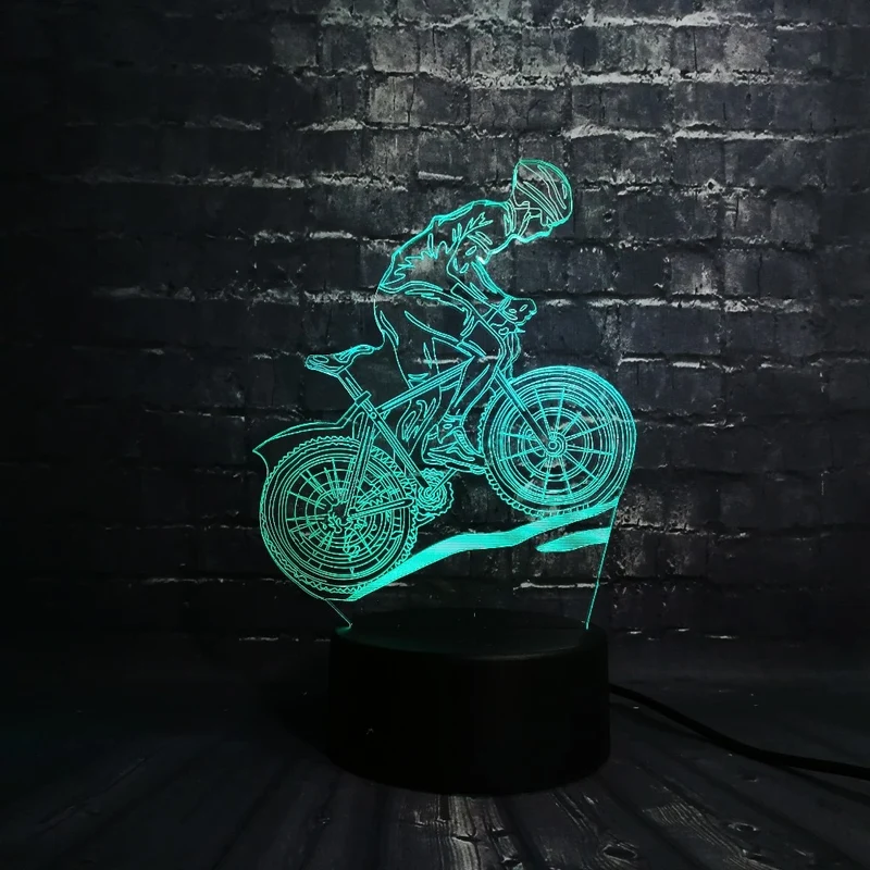 Motorcross 3D LED Lampe mit Farbwechsel