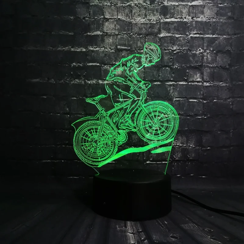 Motorcross 3D LED Lampe mit Farbwechsel