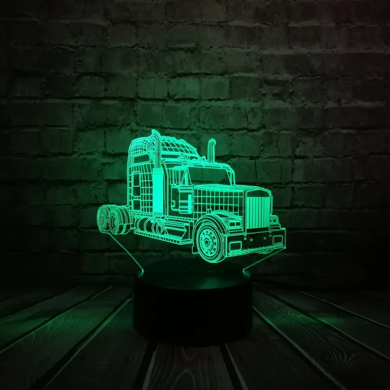 Truck 3D LED Lampe Optimus - Mit Farbwechsel Effekt - bis zu 7 Farben