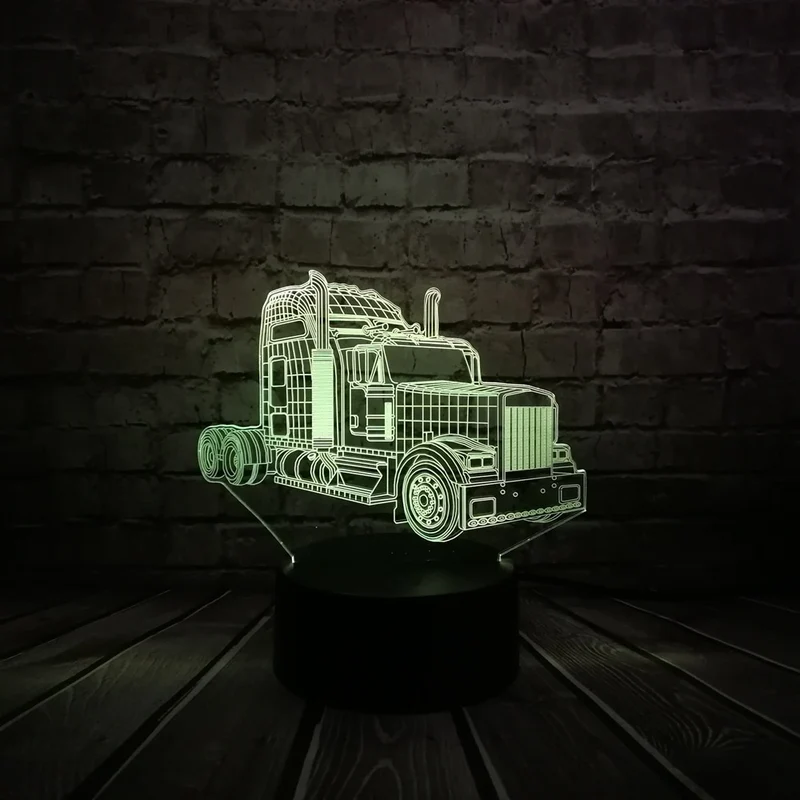 Truck 3D LED Lampe Optimus - Mit Farbwechsel Effekt - bis zu 7 Farben