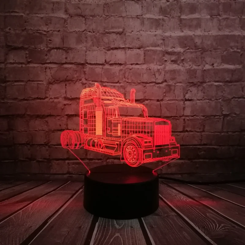 Truck 3D LED Lampe Optimus - Mit Farbwechsel Effekt - bis zu 7 Farben