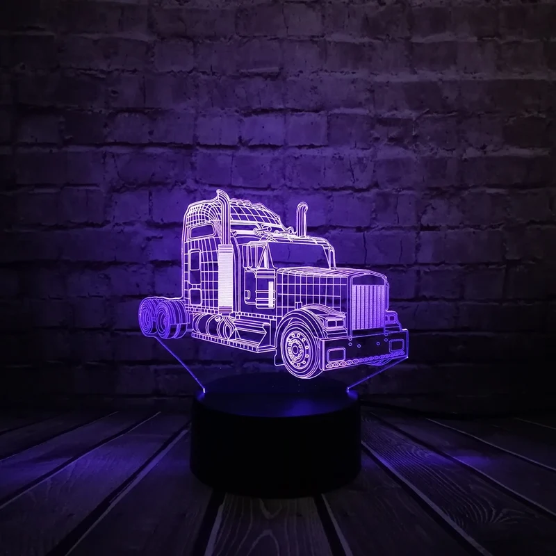 Truck 3D LED Lampe Optimus - Mit Farbwechsel Effekt - bis zu 7 Farben