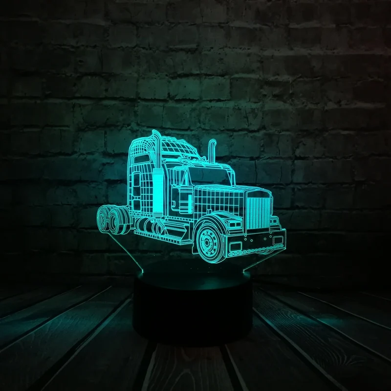 Truck 3D LED Lampe Optimus - Mit Farbwechsel Effekt - bis zu 7 Farben