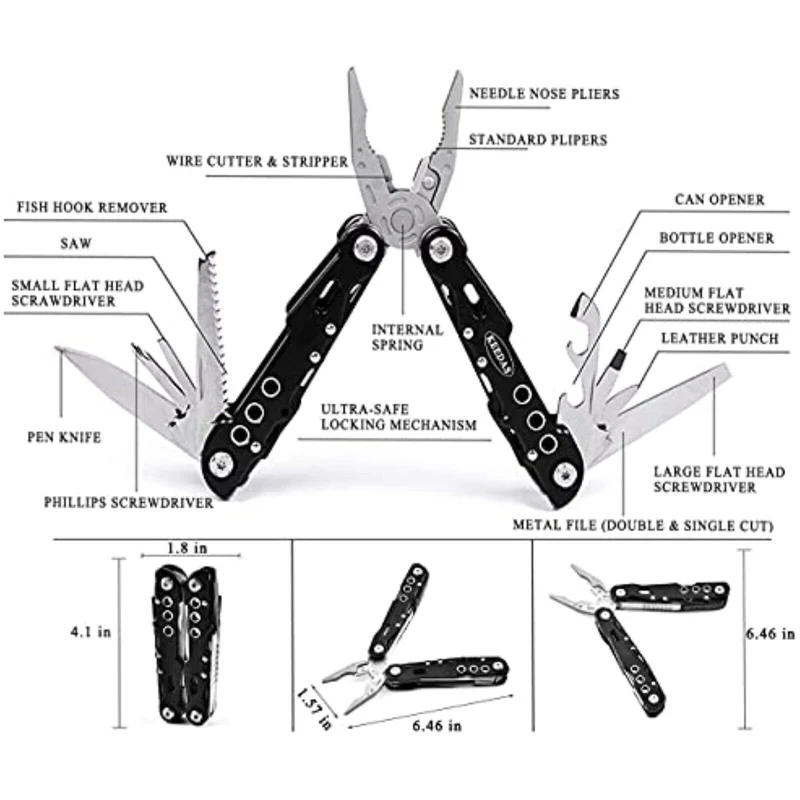 Multitool Multifunktionswerkzeug Zange Outdoor Edelstahl Multi tool Werkzeug DE