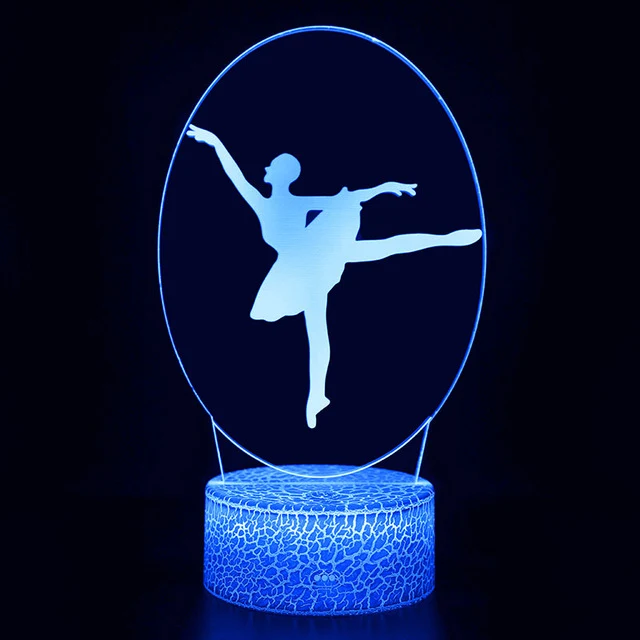 Nachttischlampe im Ballett Tänzerin Design
