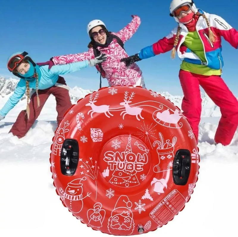 Aufblasbarer Schneereifen 127 cm Snow Tube Schwimmring Schnee Wasser 220 kg