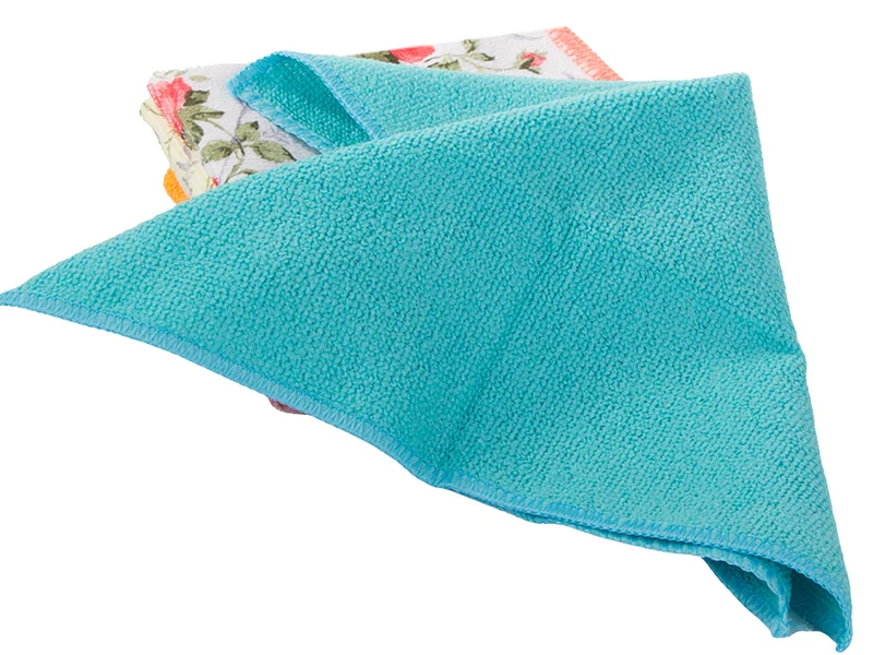 Mikrofasertücher 6er Set 30 × 30 cm – saugstarke Reinigungstücher für Haushalt, Auto, Fenster & Küche