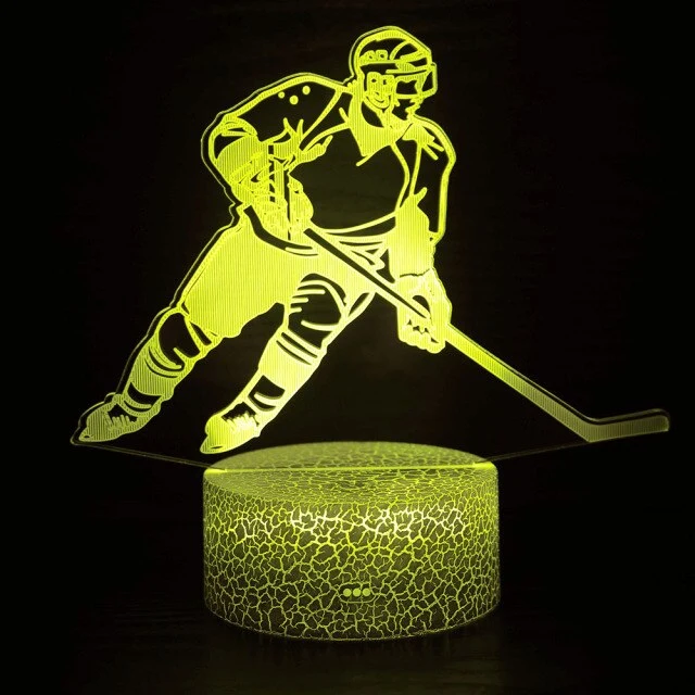 3D Illusion Lampe Licht mit Eishockey Motiv