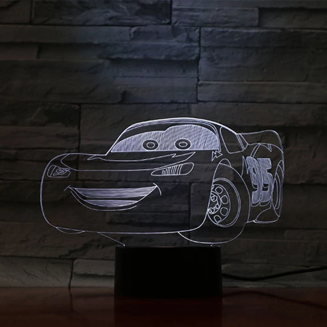 Cars Nachtlampe für Kinder mit Farbwechsel