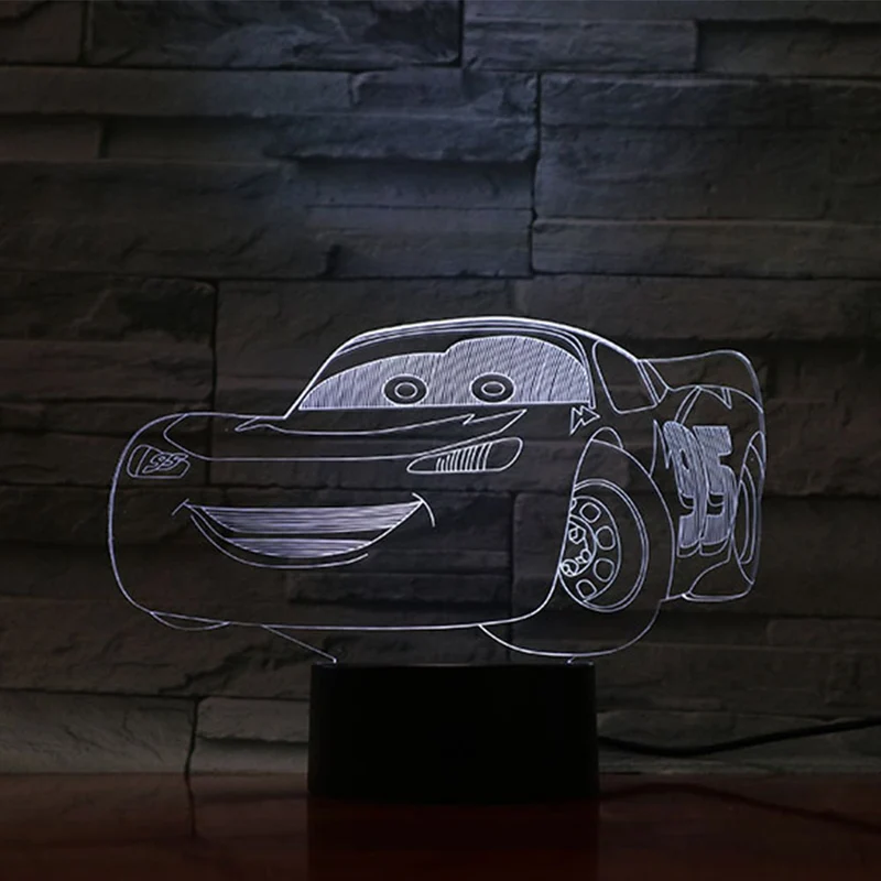 Cars Nachtlampe für Kinder mit Farbwechsel