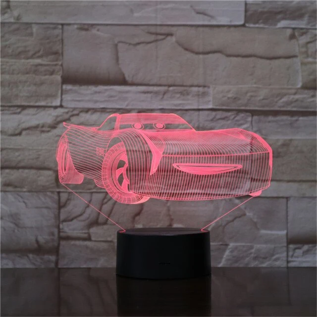 Cars Nachtlampe für Kinder mit Farbwechsel