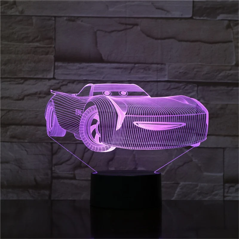 Cars Nachtlampe für Kinder mit Farbwechsel
