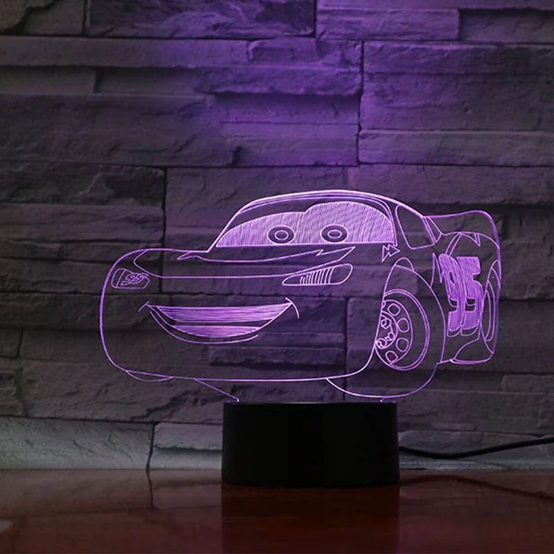 Cars Nachtlampe für Kinder mit Farbwechsel