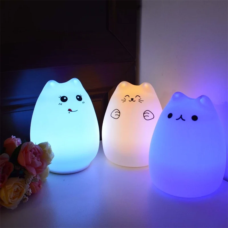 Liebliches Kätzchen Nacht Licht für Kinder