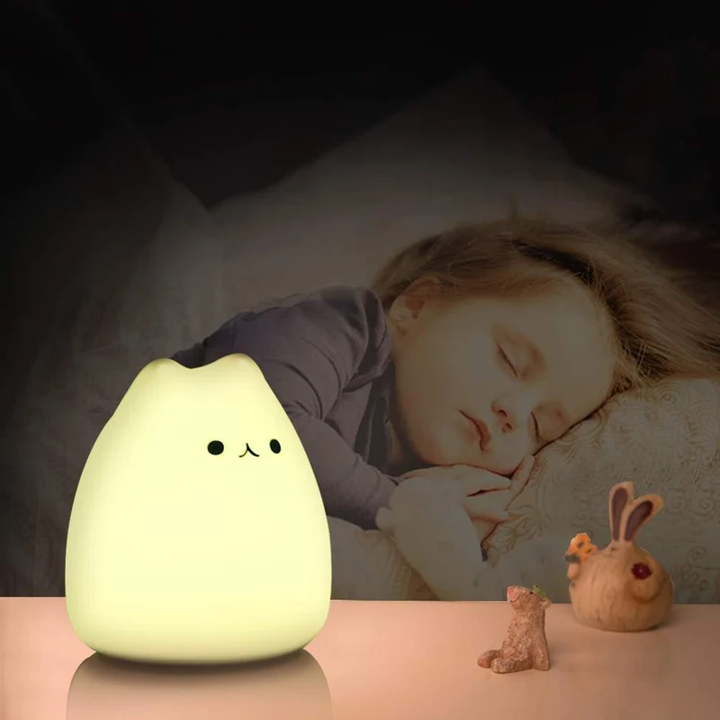 Liebliches Kätzchen Nacht Licht für Kinder