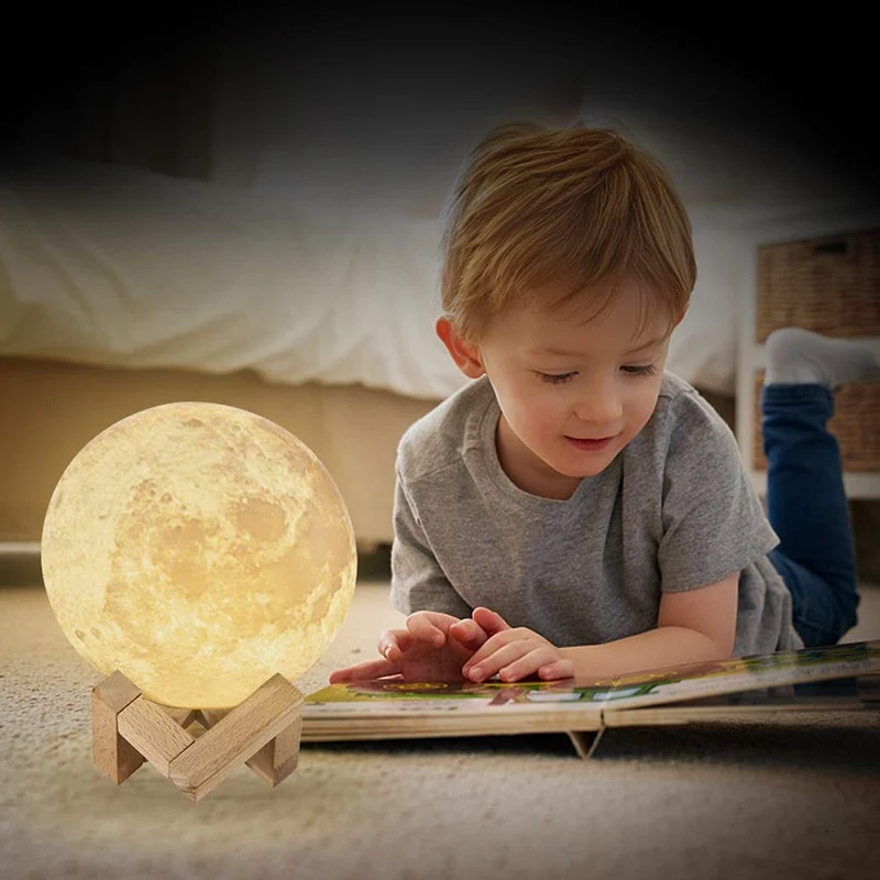 Echte Mond Lampe - Mondlampe mit 16 Farben