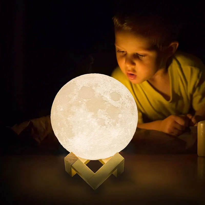 Echte Mond Lampe - Mondlampe mit 16 Farben