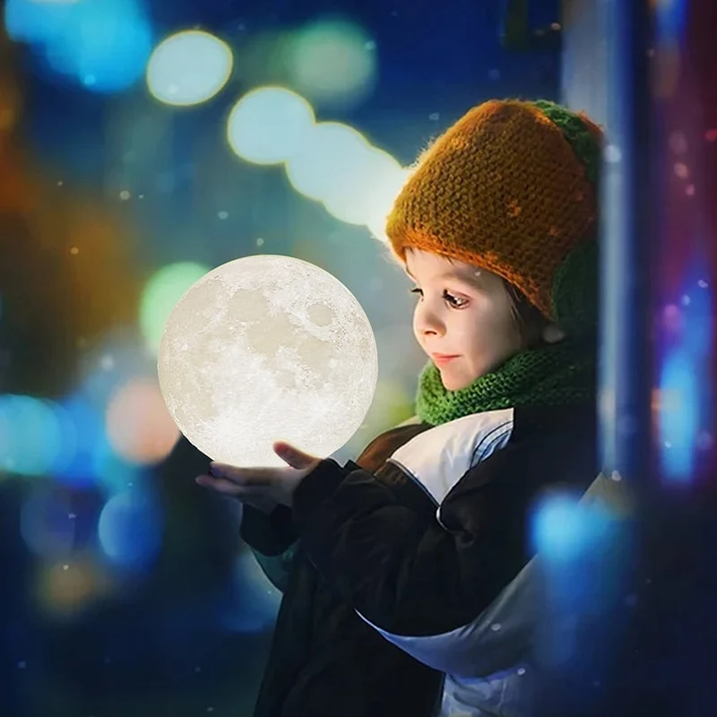 Echte Mond Lampe - Mondlampe mit 16 Farben