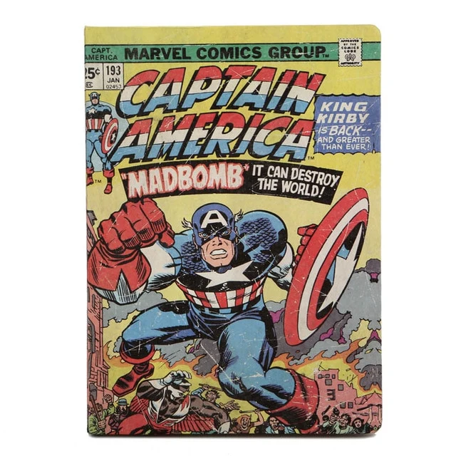 Captain America Nachtlicht, Lampe im Comic Heft Look zum auffächern