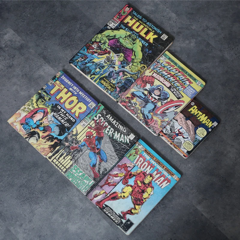 Captain America Nachtlicht, Lampe im Comic Heft Look zum auffächern