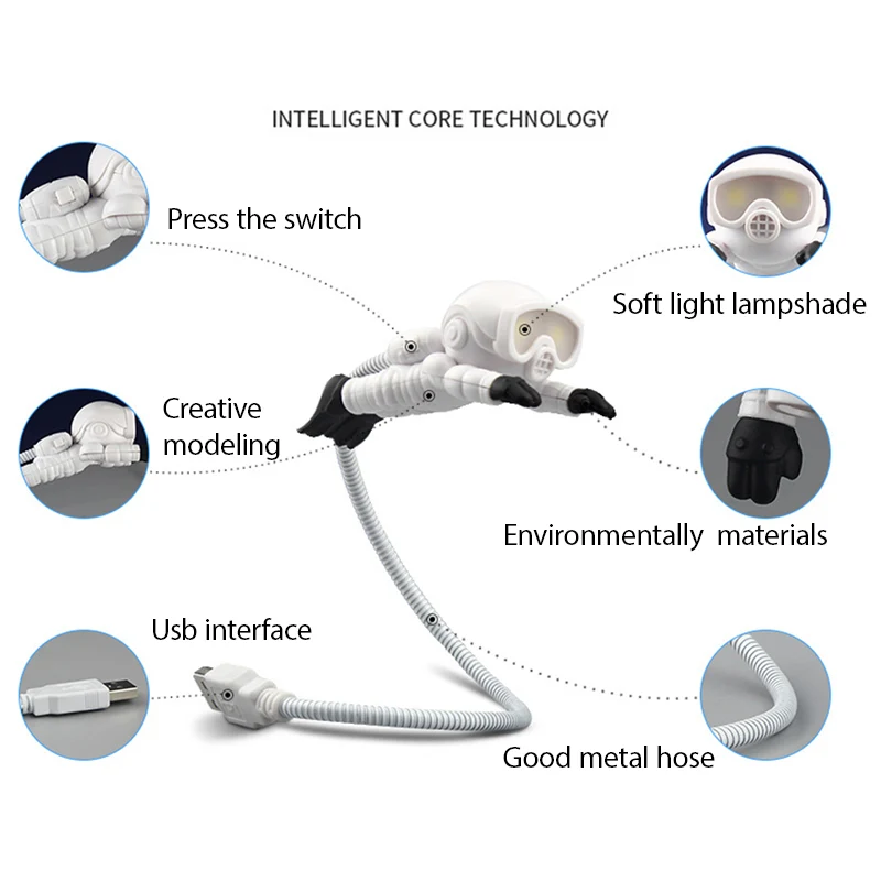 Astronaut / Taucher USB Mini Lampe