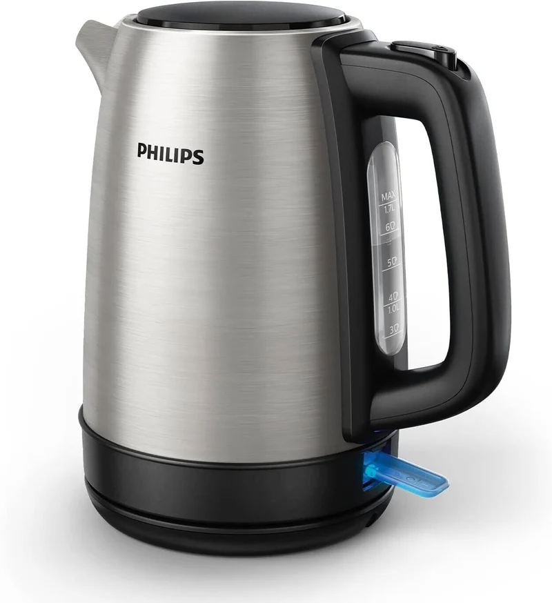 PHILIPS HD9350/90 Wasserkocher 2200 W, 1,7 Liter, Metall Edelstahl NEU OVP