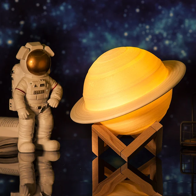 Saturn Nachtlampe, Lampe, Nachtlicht, Tischlampe 2 oder 16 Farben, Farbwechsel Lampe