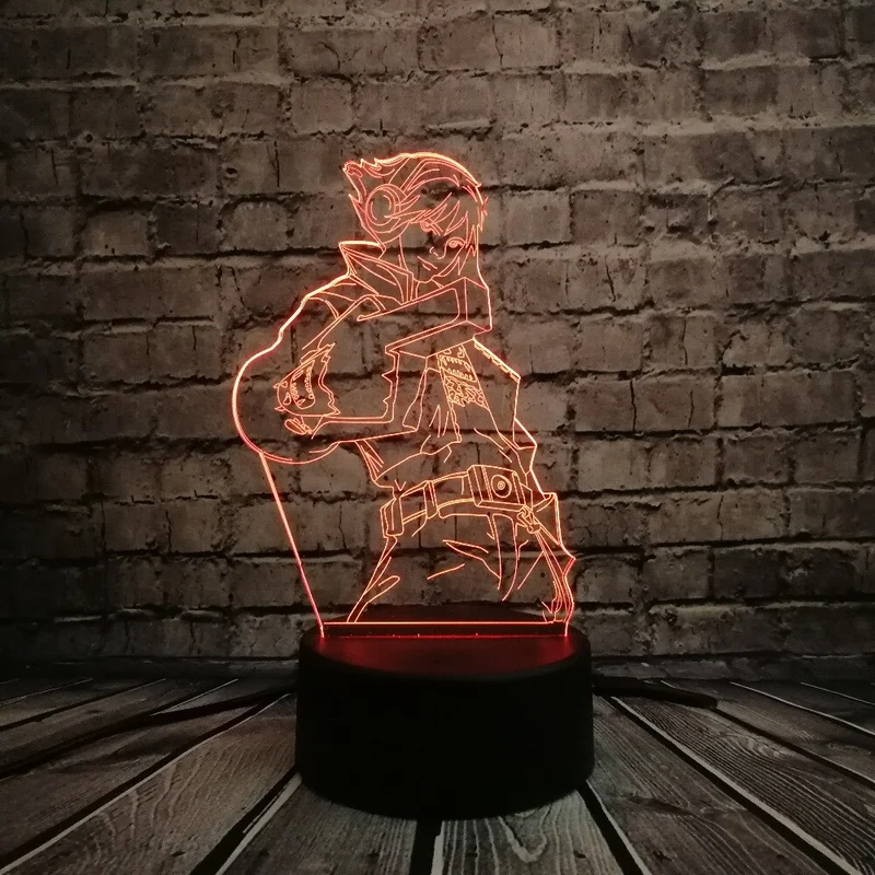 LoL Ezreal 3D LED USB Lampe mit magischen Farbwechsel