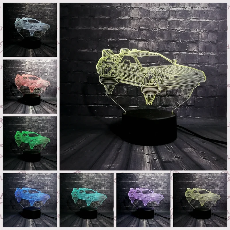 3D LED Lampe im Auto Design - Verschiedene Marken - Magischer Farbwechsel