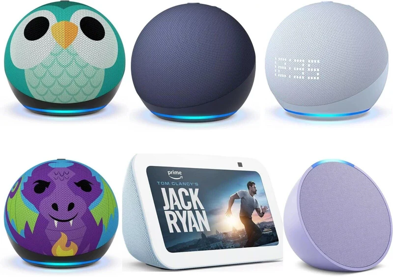 Amazon Echo Dot & Echo Pop mit Alexa – smarter Bluetooth WLAN Lautsprecher, verschiedene Modelle und Designs wählbar