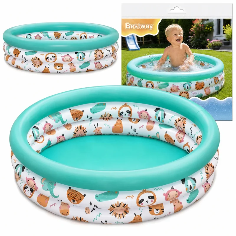 Bestway Kinderpool Planschbecken 102x25cm Aufblasbar Gartenpool Rund 101L