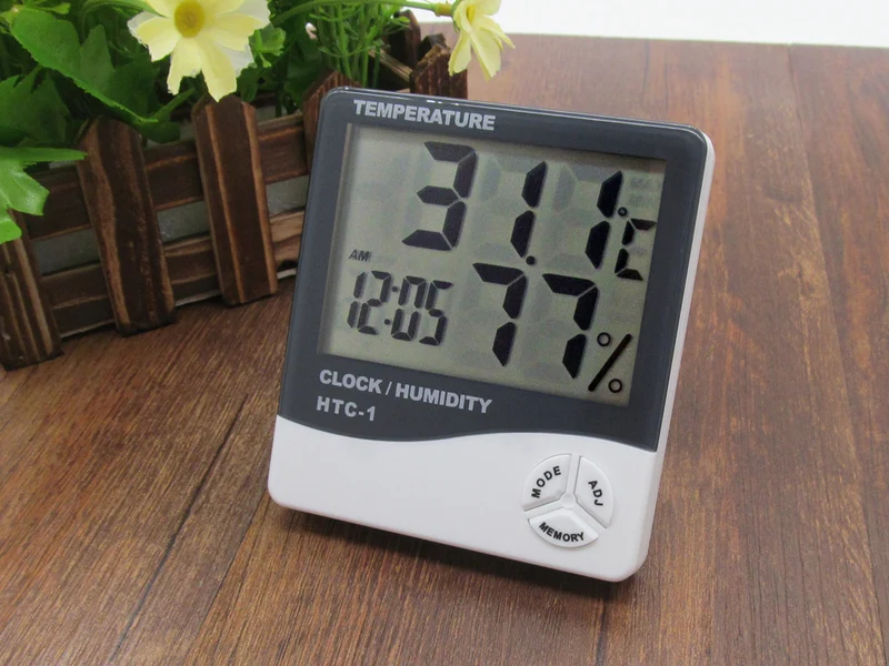Digitales Thermometer Innen interner Datums Mini LCD Elektronisches 5907451301227