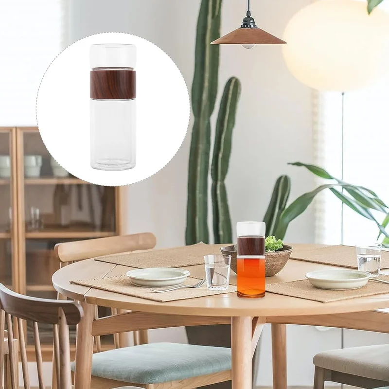300 ml Hitzebeständiger Glas Teebecher mit Teesieb – Doppelwandige Teetasse