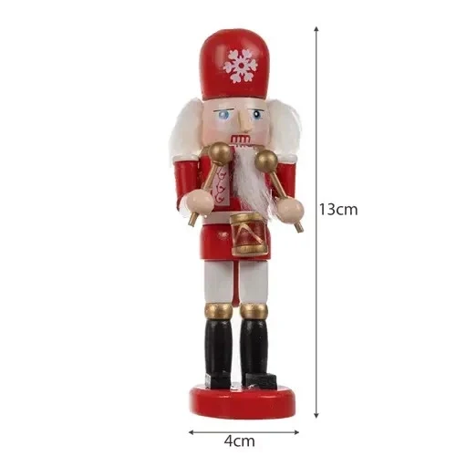 Nussknacker Weihnachtsbaum Deko Holz 5er Set Figuren 2in1 zum Hängen 🎄