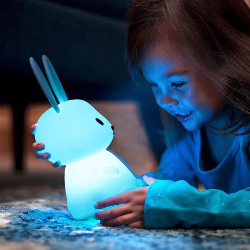 Zuckersüßes Hasen Nachtlicht für Kinder