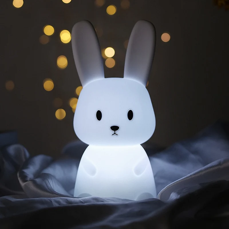Zuckersüßes Hasen Nachtlicht für Kinder