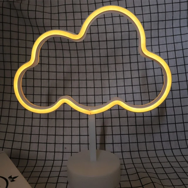 Neon Licht LED USB Lampe in verschiedenen Motiven