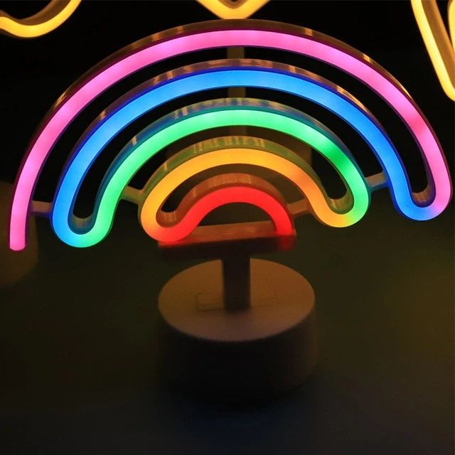 Neon Licht LED USB Lampe in verschiedenen Motiven