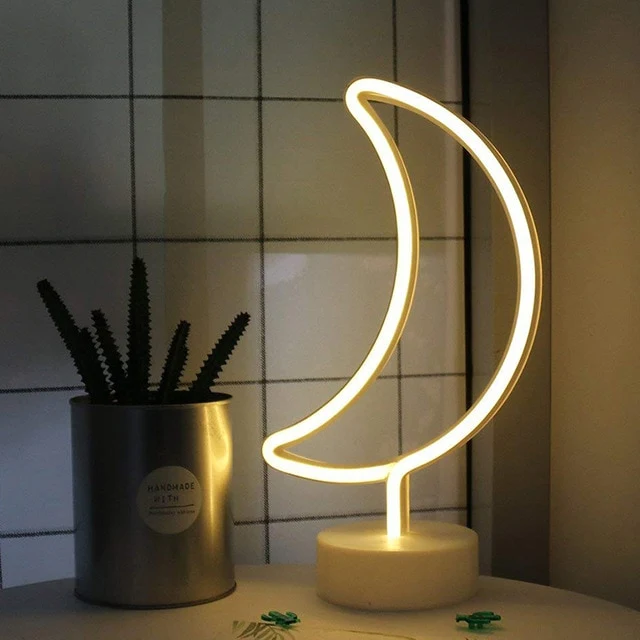 Neon Licht LED USB Lampe in verschiedenen Motiven