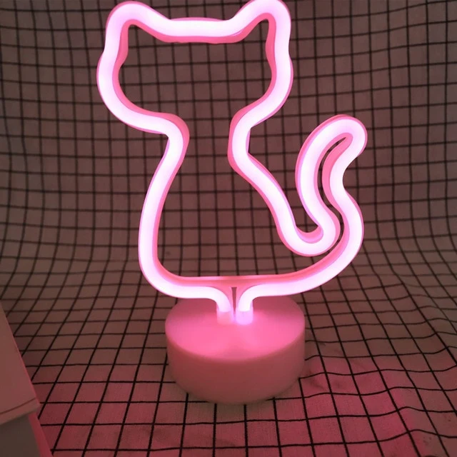 Neon Licht LED USB Lampe in verschiedenen Motiven