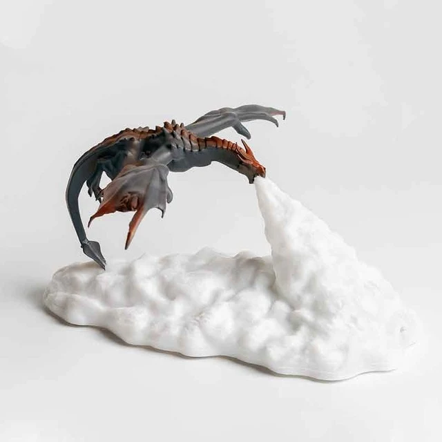 Drachen Nachtlicht, Tischlampe, Lampe, Feuer oder Eis Drache