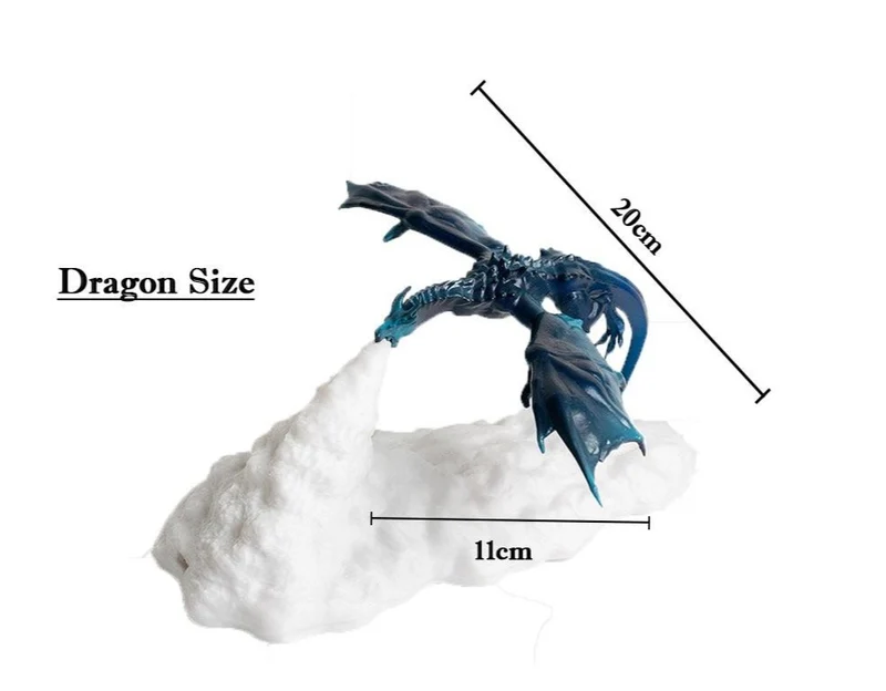 Drachen Nachtlicht, Tischlampe, Lampe, Feuer oder Eis Drache