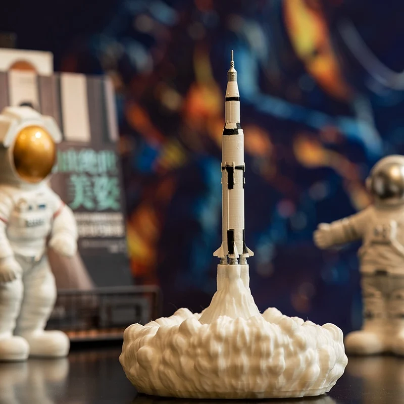 Saturn V Lampe, Nachtlicht, Tischlicht, Nachtlampe, Raketen Lampe, Deko