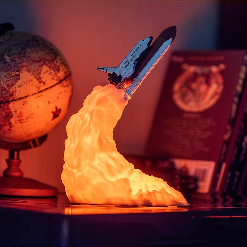 Space Shuttle Nacht Licht, Lampe, Tischlampe, Nachtlampe