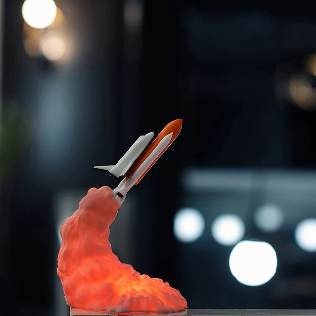 Space Shuttle Nacht Licht, Lampe, Tischlampe, Nachtlampe