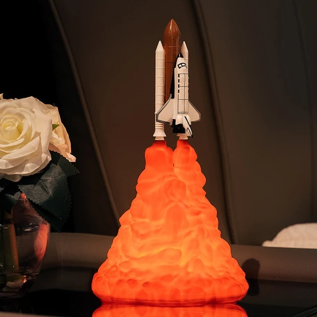 Space Shuttle Lampe, Nachtlicht, Tischlampe, Nachtlampe