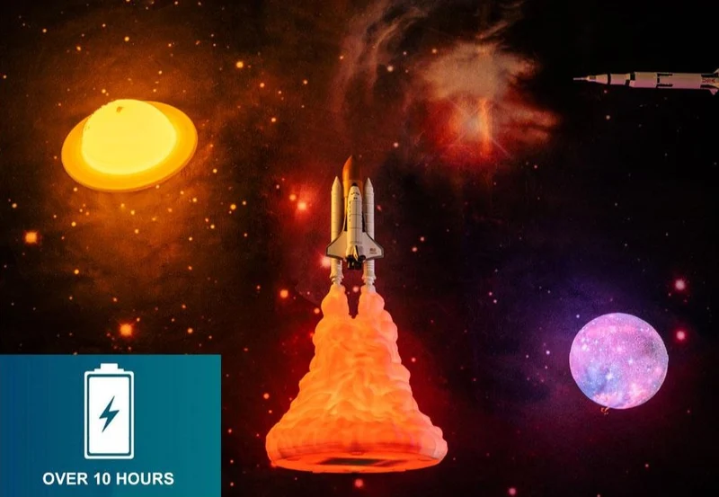 Space Shuttle Lampe, Nachtlicht, Tischlampe, Nachtlampe