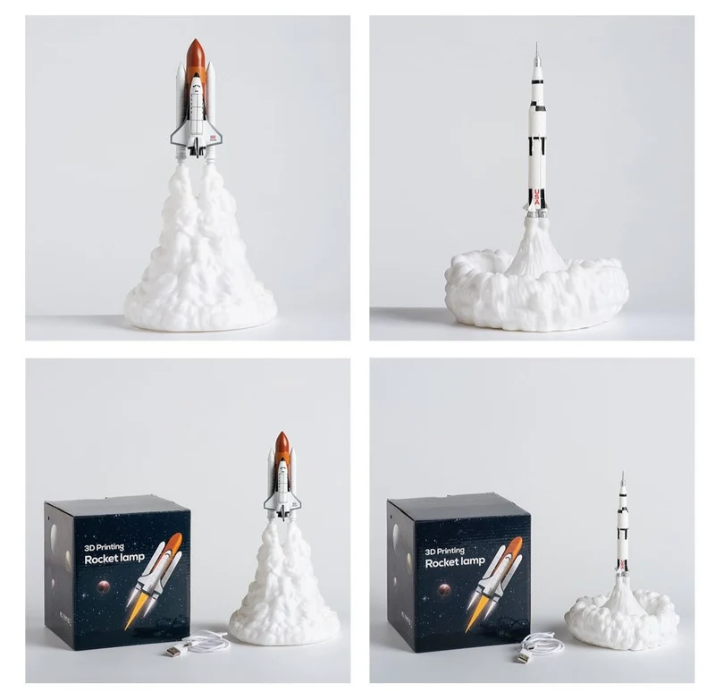 Space Shuttle Lampe, Nachtlicht, Tischlampe, Nachtlampe