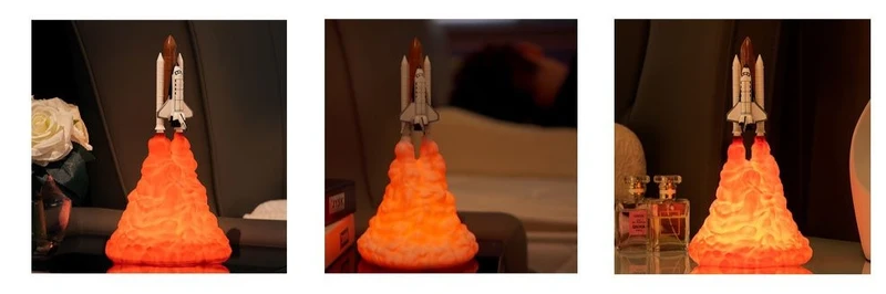 Space Shuttle Lampe, Nachtlicht, Tischlampe, Nachtlampe