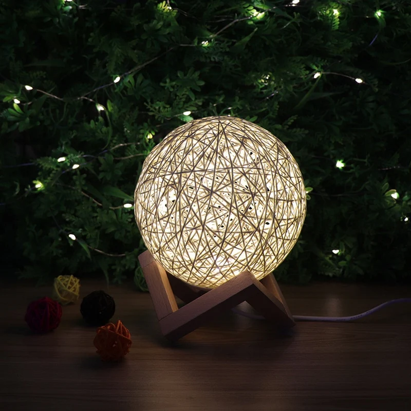 3D Nachtlicht mit Abstrakt Design, Farbwechsel, Mondlicht, Licht, Lampe